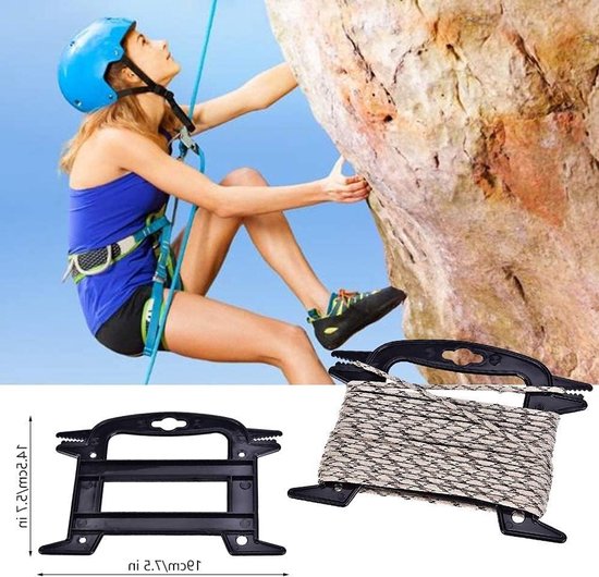 5-delige Paracord Reel, Duurzame Kabel Organizer met Spool Tool voor Wandelen, Kamperen en Noodvoorbereiding in de Buitenlucht — afbeelding 4