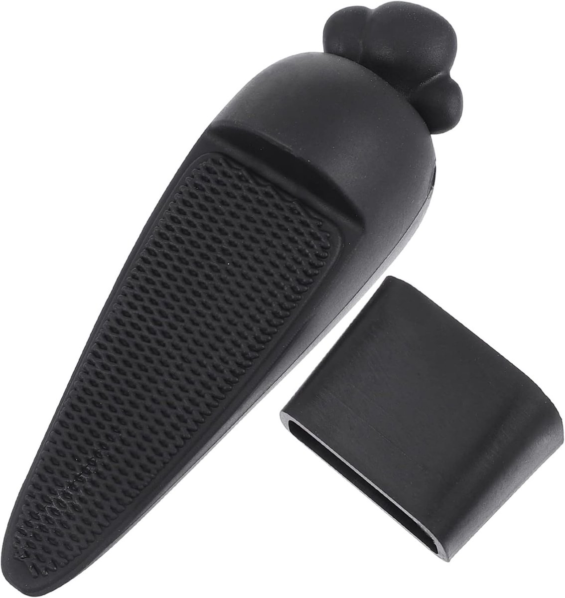 Siliconen Deurstoppers - Deur Buffer - Meubels Beschermen - Nagelvrij en Stootvrij - 13x4cm - Zwart