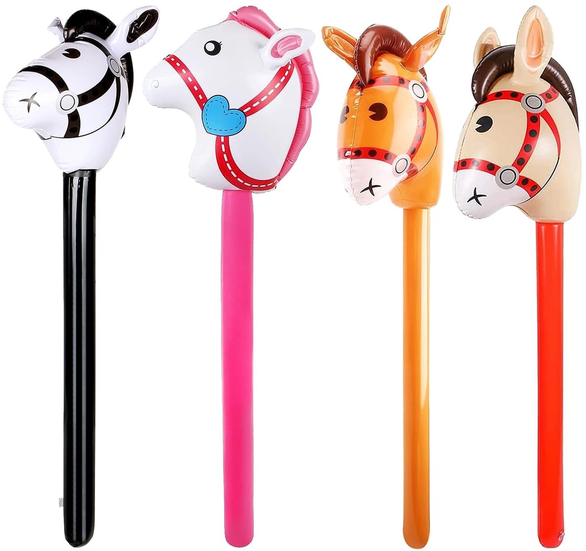 Dailygoods- Opblaasbaar Paard - Hoogwaardig PVC - Veilig en Niet Giftig - Feestdecoratie - Verjaardag - Themafeest - Schattig Ontwerp - Paardenballon