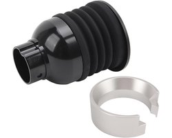 Koffiemolen Doseerring - Bonen Blaasbak - Koffie Bereiden - Knoeivrij Ontwerp - 58 Mm - Zilver