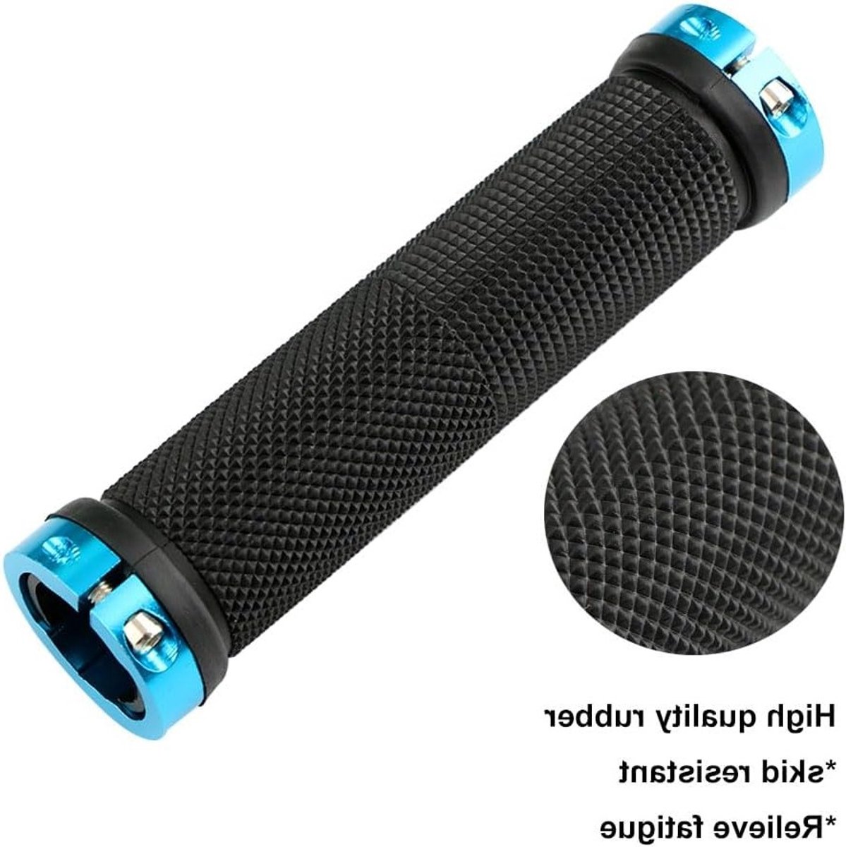 Professionele Fiets Handvatten met Dubbele Vergrendeling, Antislip Rubber en Aluminium, Ideaal voor Mountainbikes en Fietstocht