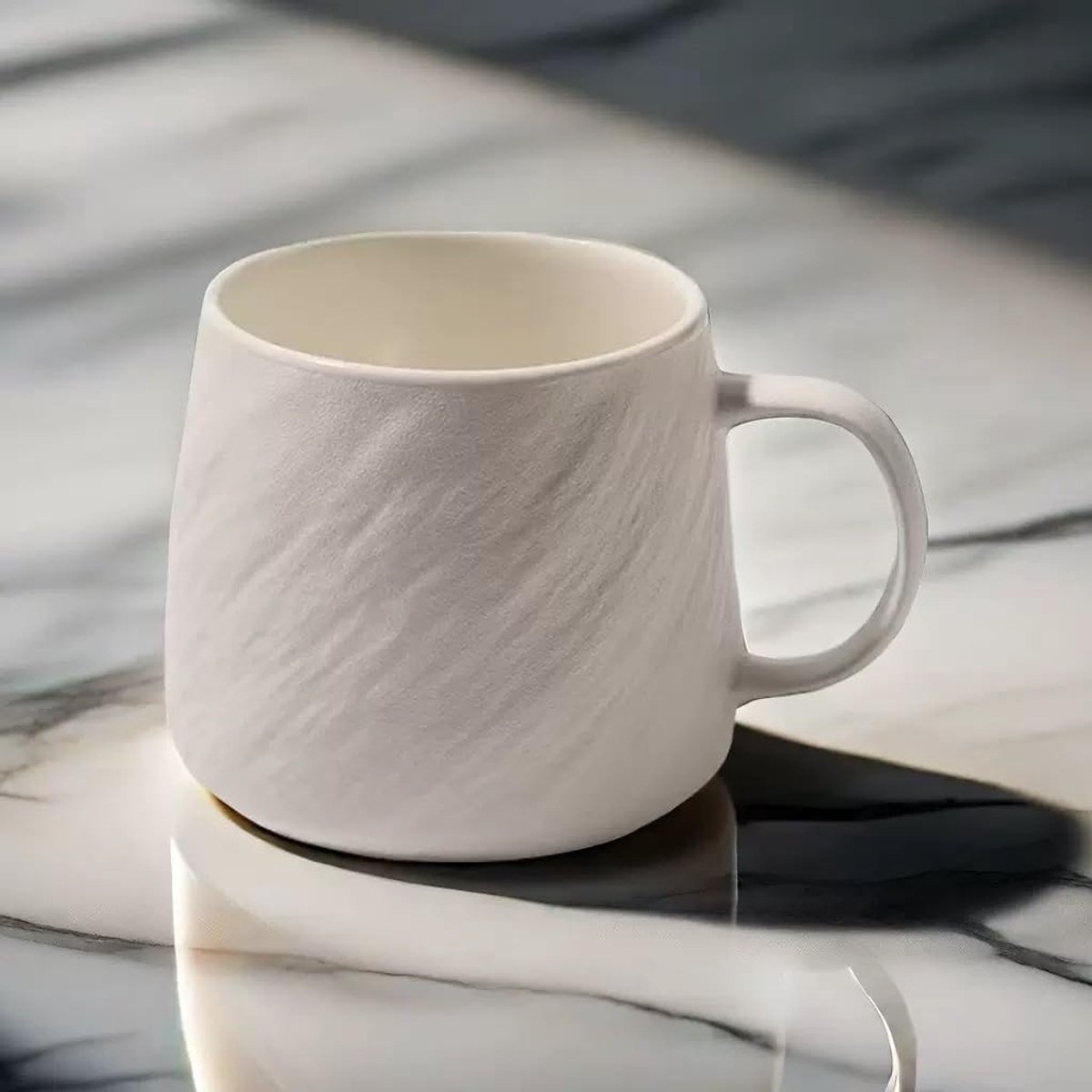 Dailygoods- Theekopje 500 ml - Hoogwaardig Porselein - Krasbestendig - Hittebestendig - Vaatwasmachinebestendig - Duurzaam - Koffiemok