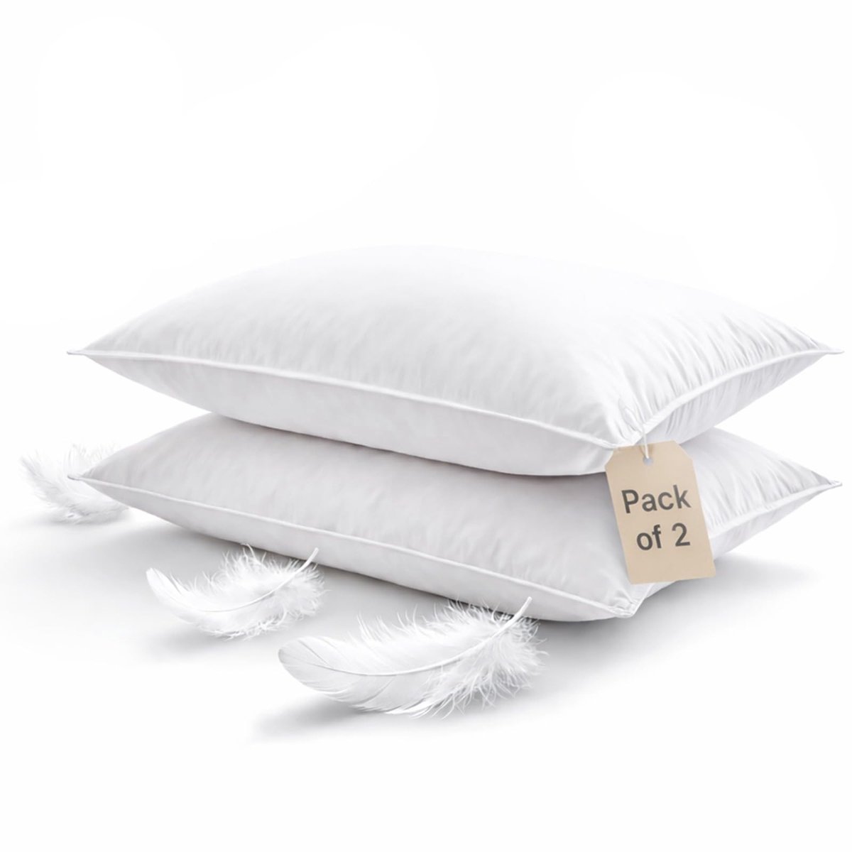 Dailygoods- Donkussen Luxe - 15/85 Dons/kussen - Zachte Microvezelhoes - Ademend en Duurzaam - Hotelkwaliteit - Comfortabel voor Zijslapers
