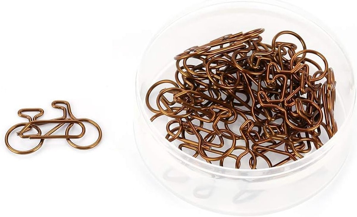 20 Stuks Fietstampons, Metalen Clips voor School, Boekenleggers en Kantoororganisatie