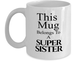 Zuster Mok - Cadeau Mok - Koffie Drinken - Gepersonaliseerd Ontwerp - 11 Ounces - Wit