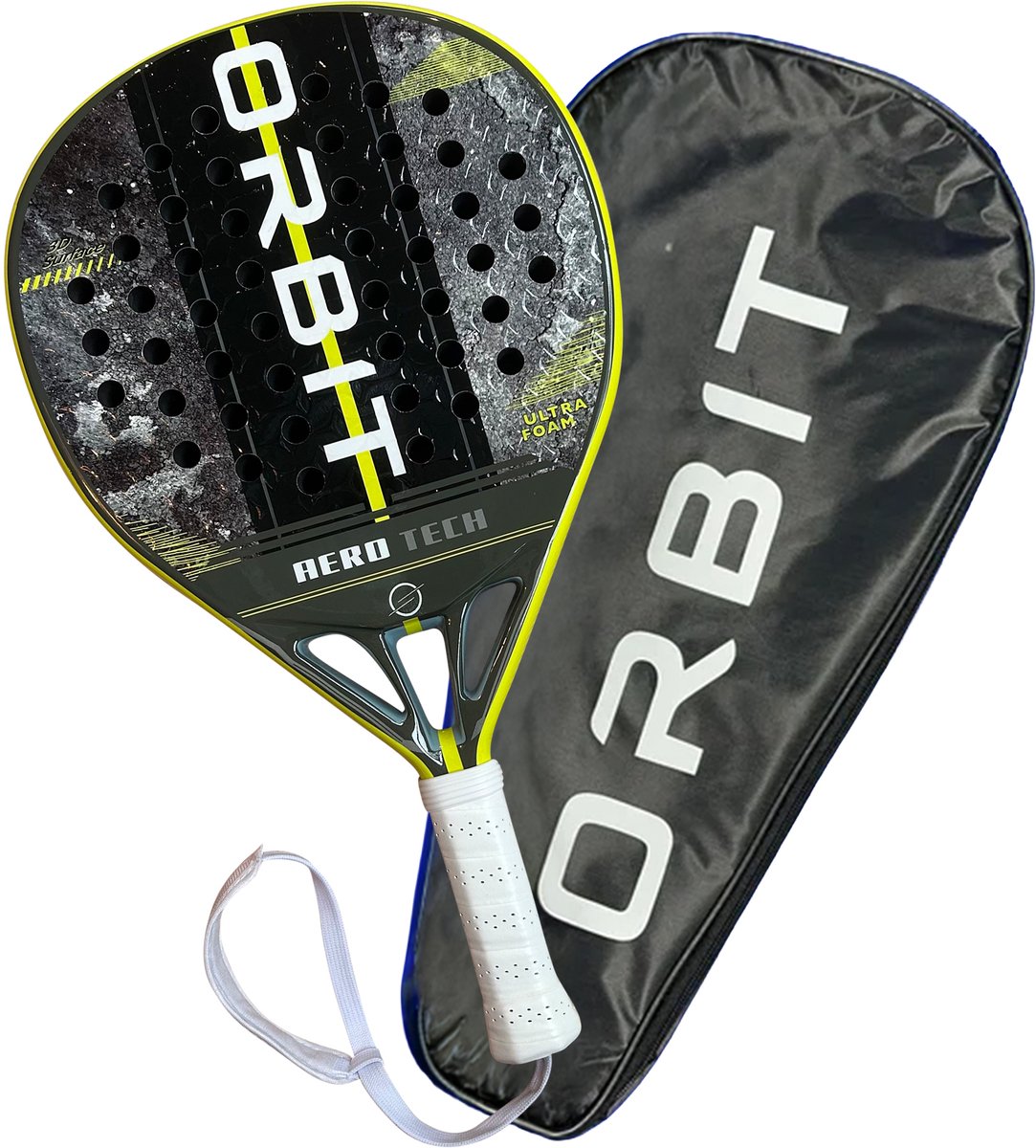 Orbit Neon Padel Racket - inclusief beschermhoes - Padel - Aero Technology