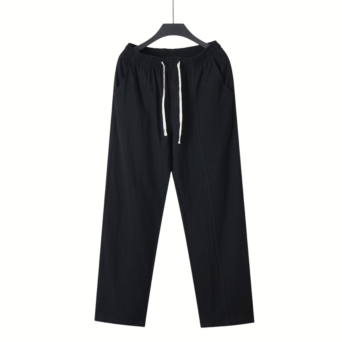 Currero Linnen Broek Heren - Zomerbroek - Volwassenen - Lange Broek - Pantalon - Strandbroek - Zomer - Ibiza Stijl - Zwart XL