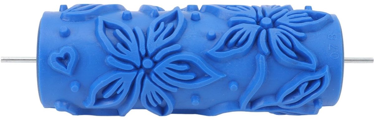 Dailygoods- Patroonverfroller 5 Inch - Herbruikbare Rubber Roller - Decoratieve Textuurroller - Muurverf - Verbergt Gebreken - Lange Levensduur - Verfroller