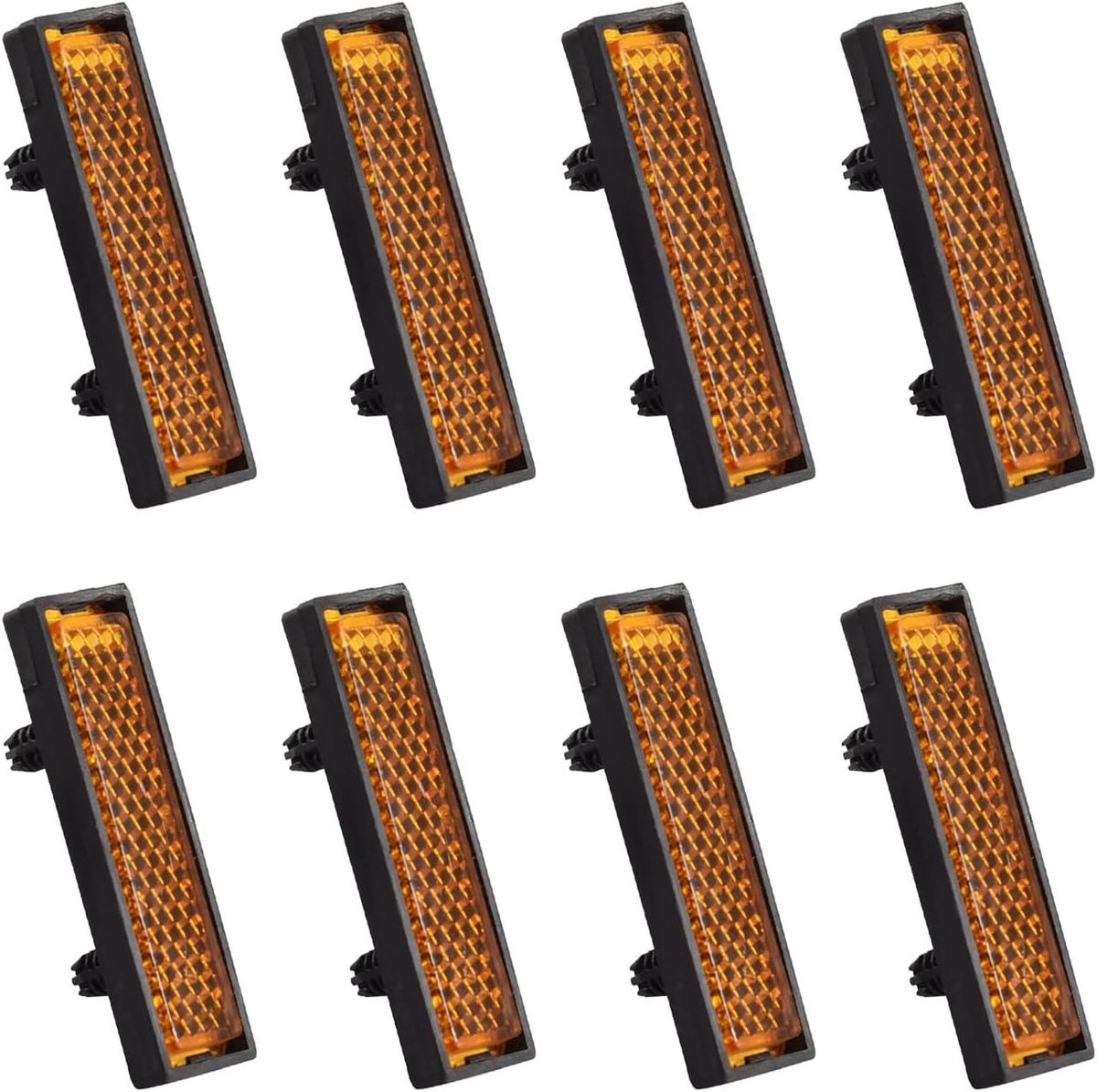 Reflectoren voor Fietspedalen, Reflecterende Bladen voor Veiligheid in het Donker, Geschikt voor Standaard Fietspedalen, Verpakking van 8 Stuks voor Optimale Zichtbaarheid