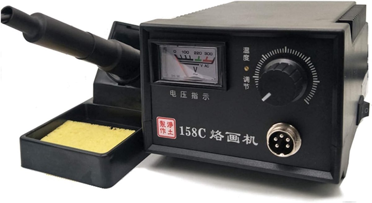 Houtverbrandingsmachine - Snijbrandgereedschap - Ambachtelijk Houtsnijwerk - Instelbare Temperatuur - 60 Watt - Zwart