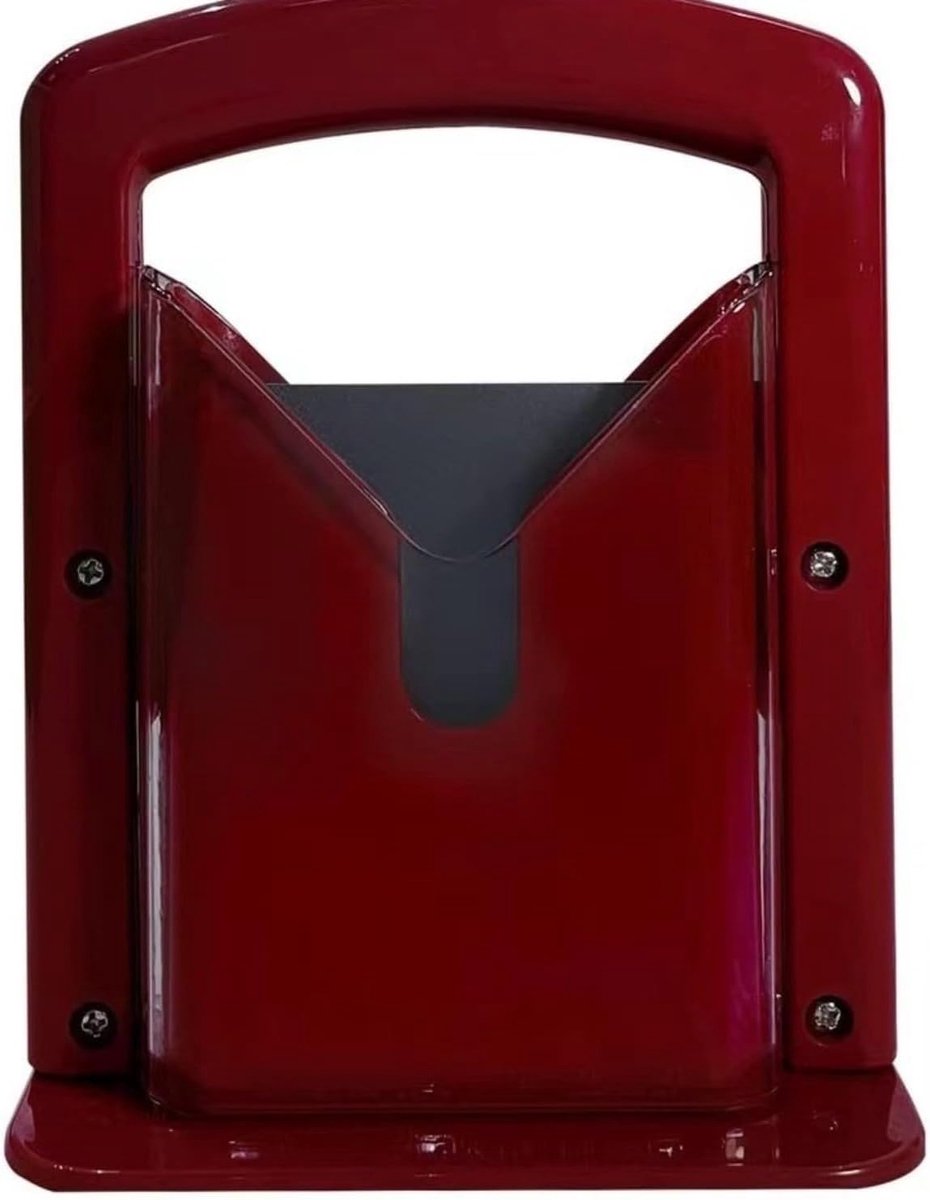 Broodsnijmachine - Broodsnijgids - Thuis bakken - Instelbare dikte - 19 Centimeter - Rood