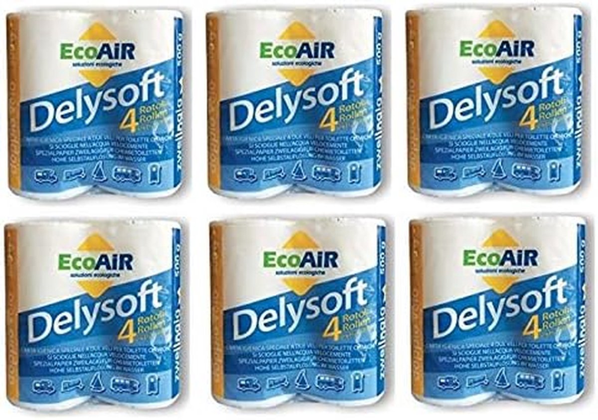 Toiletpapier - Kampeerpapier - Reizen - Snelle afbraak - 24 rollen - Wit