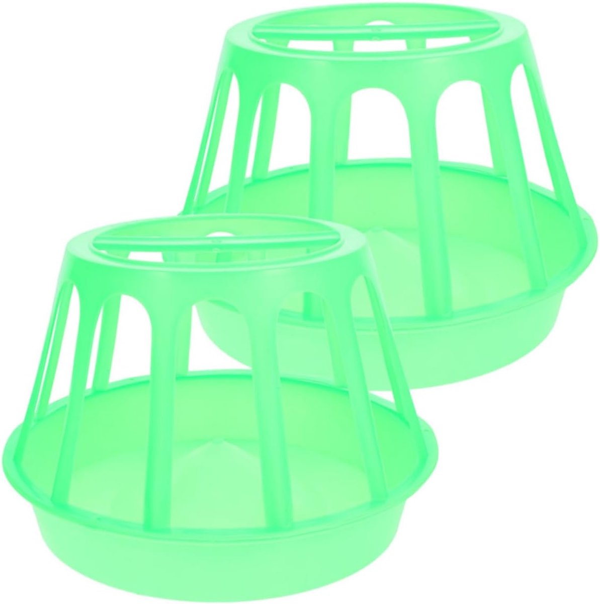 Kip Voerbak - Eend Feeder - Pluimvee Voeren - Anti-Spatten Ontwerp - 30x30x20cm - Groen