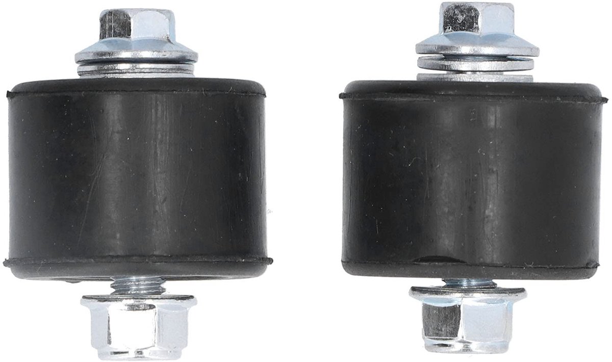 Dailygoods- Kettingrolgeleider 8 Mm - Zwart Rubber/Roestvrij Staal - 2 Stuks - Duurzaam - Geschikt voor YFZ 350 Banshee 1987-2006 - Kettingrol