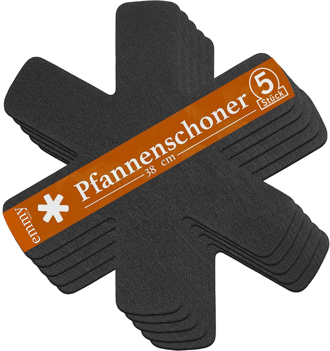 Dailygoods- Pannenbeschermer Extra Dikke Vilt - 5 Stuks - Stapelbescherming - Antislip - Aanpasbare Maat - Scheurvast - Onderzetters