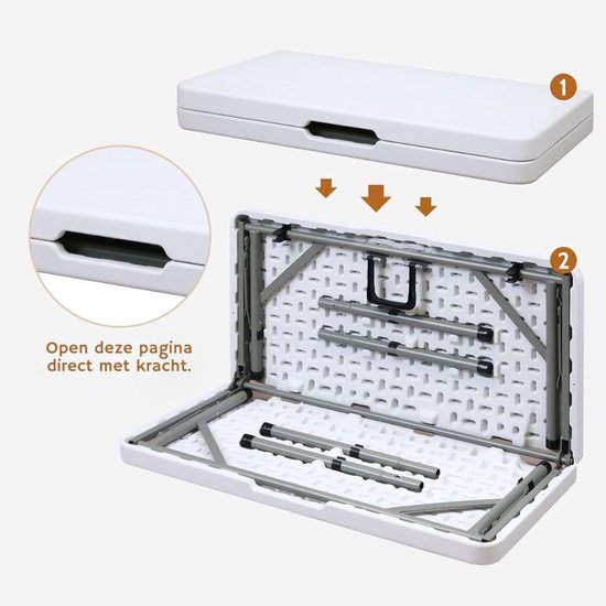 Campingtafel Inklapbaar - Klaptafel - Campingtafel — afbeelding 2