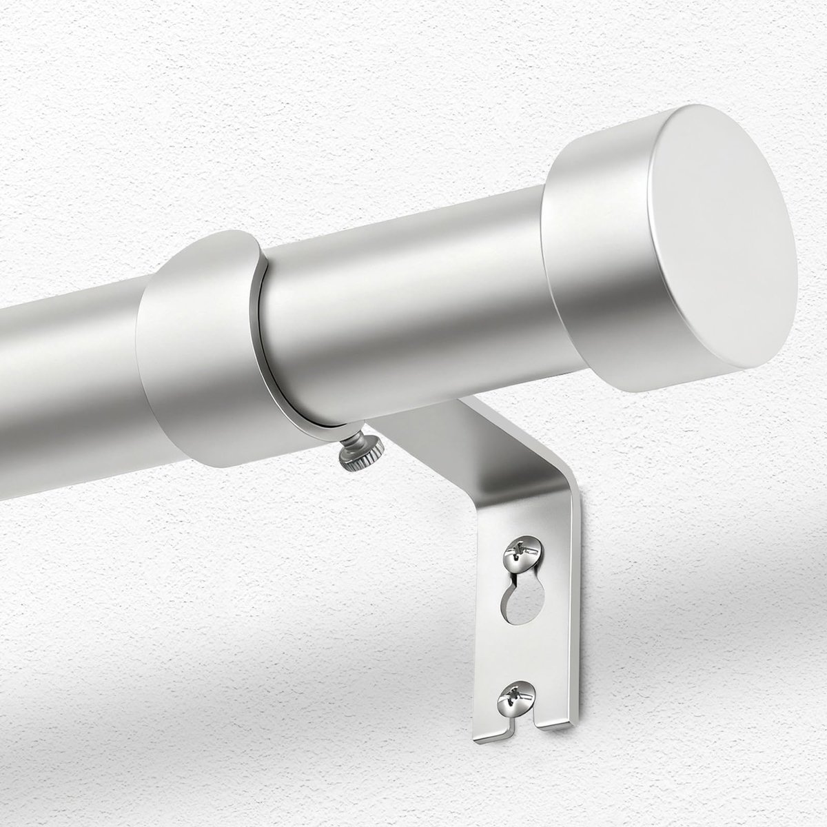 KAMANINA Zilver Gordijnroede, 25 mm Verstelbare Gordijnstangen 80-148 cm - ShopVlot
