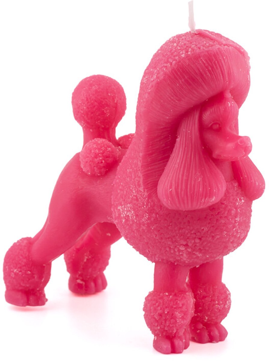 Kaars poedel roze