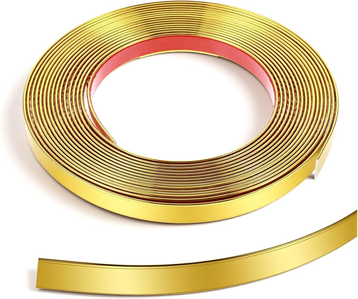 Peel and Stick Molding Tape voor Muren en Meubels - Decoratieve Spiegelrand en Tegelafwerking (5 meter)