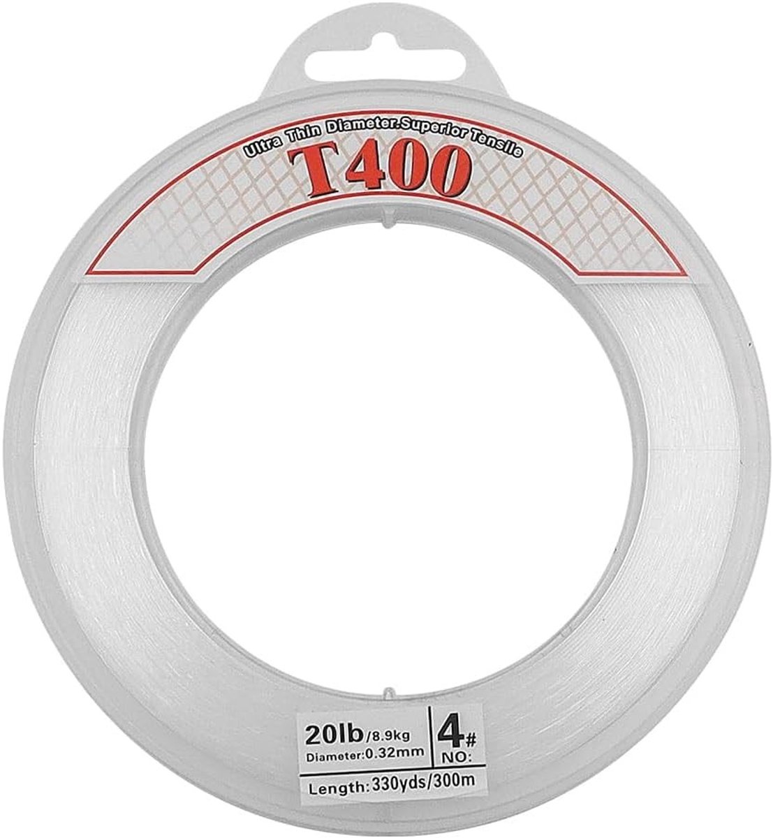 Vislijn - Wit - 0,33 mm - Monofilament Nylon - Voor Vissers