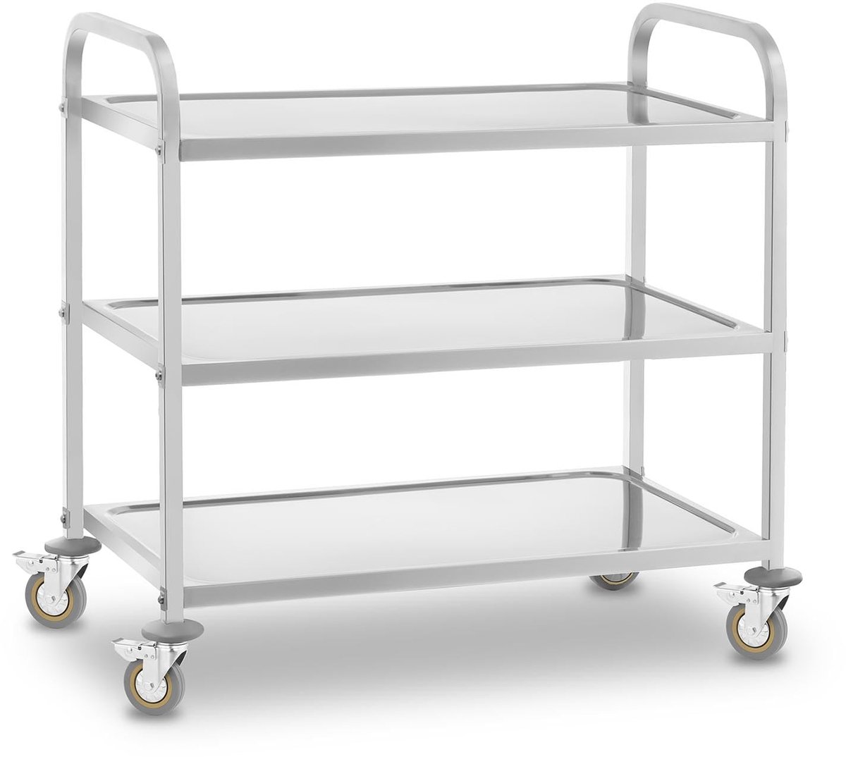 Famanu – Serveerwagen tot 480 kg, 83,5 x 43 cm, vergrendelbare wielen, serveertrolley voor buiten in de tuin of keuken, industrieel ontwerp