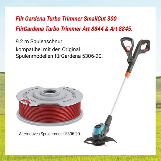 4 Stuks Vervangende Trimmerspoelen voor Gardena Turbo Trimmer — afbeelding 5
