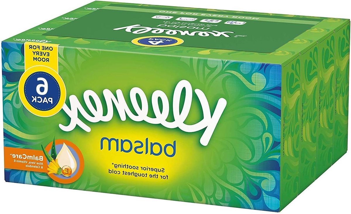 Zachte Gezichtsweefsels - Balsem Tissues - Neus Verzorging - Met Aloë Vera - 6 dozen 384 vellen - Wit