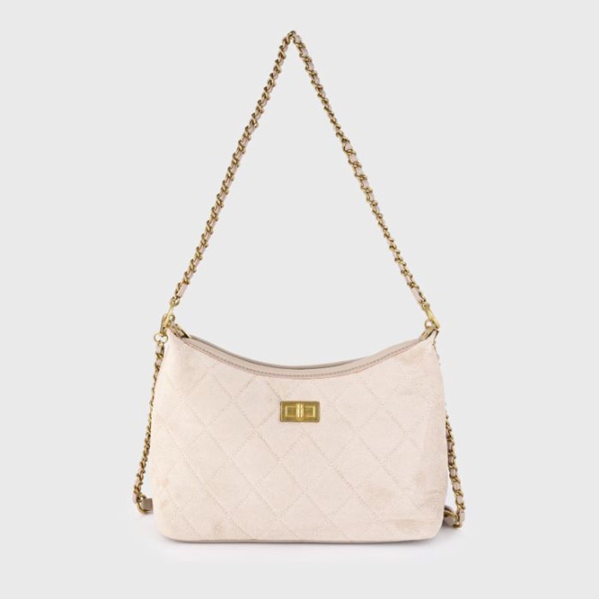 Bijoutheek Tas Schouder Ruit Diamond Patroon Grey