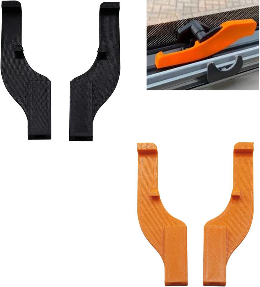 Raamsloten Beveiliging - 2 paar - Veiligheidssloten Ramen - Voertuig Beveiligen - Snel Monteren - camper accessoires - Perfect voor Camping en Recreatie