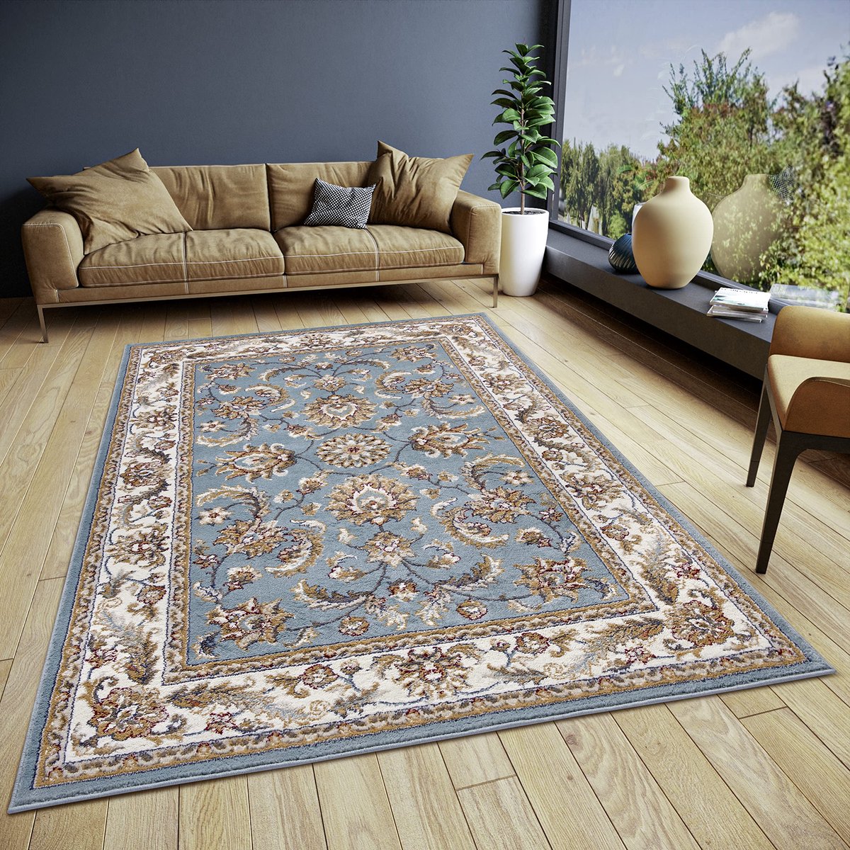 Hanse Home Reni Oosterse loper, klassiek, dicht geweven met ornamenten en bloemenmotieven, zacht, laagpolig voor - ShopVlot