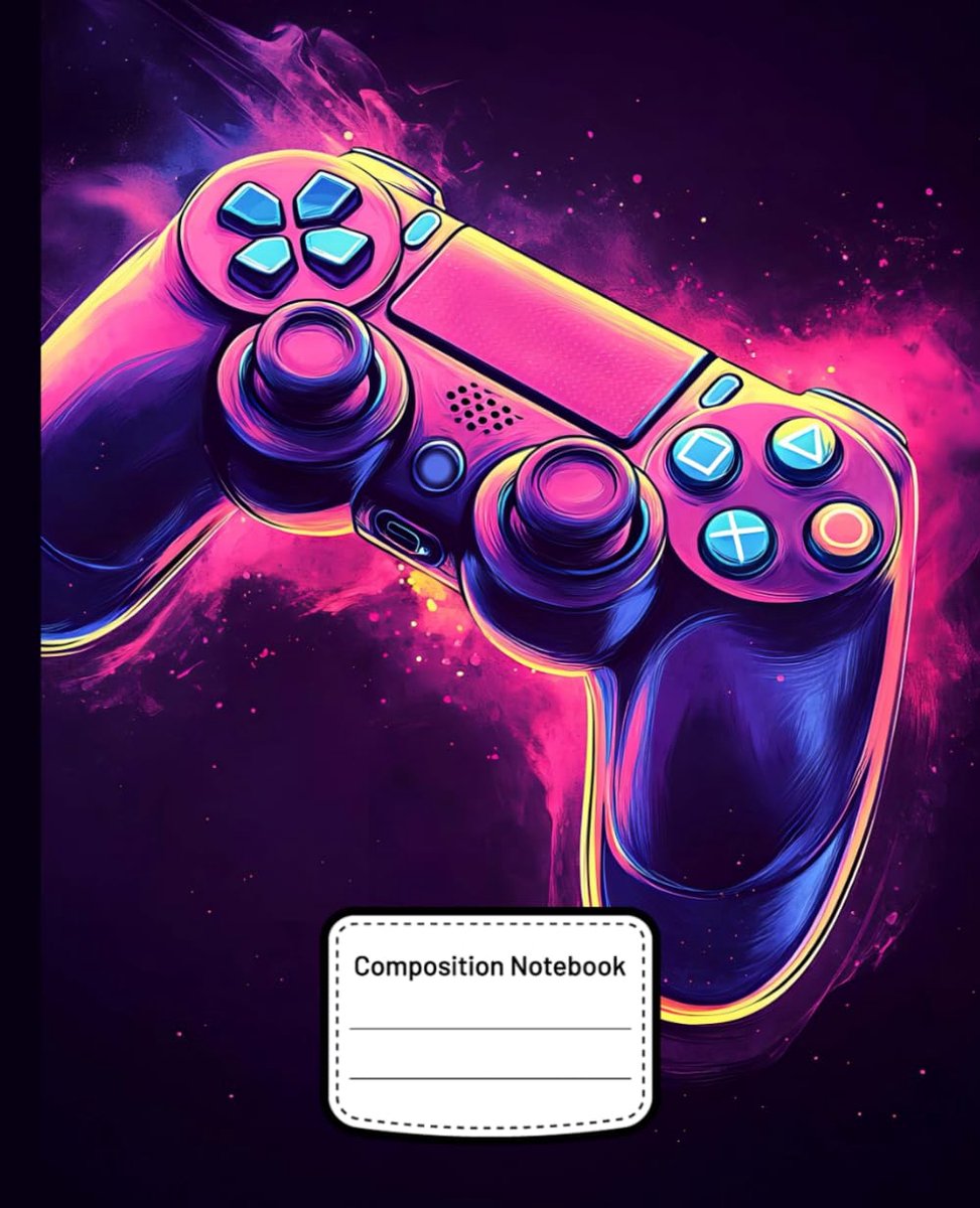Composition Notebook: Video Gamer Wide Ruled Lined Paper Notebook for School - Journal for Kids - Boys - Teens & Adults - ShopVlot