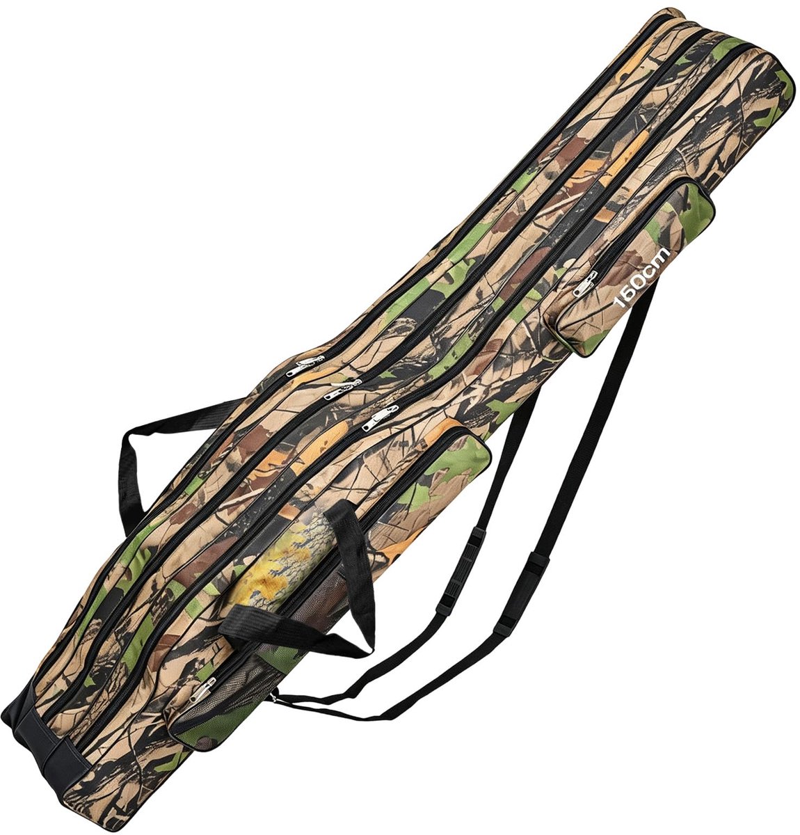 Hengeltas 150 cm - 3 vakken - viskoffer - perfect voor georganiseerde vistochten - ShopVlot