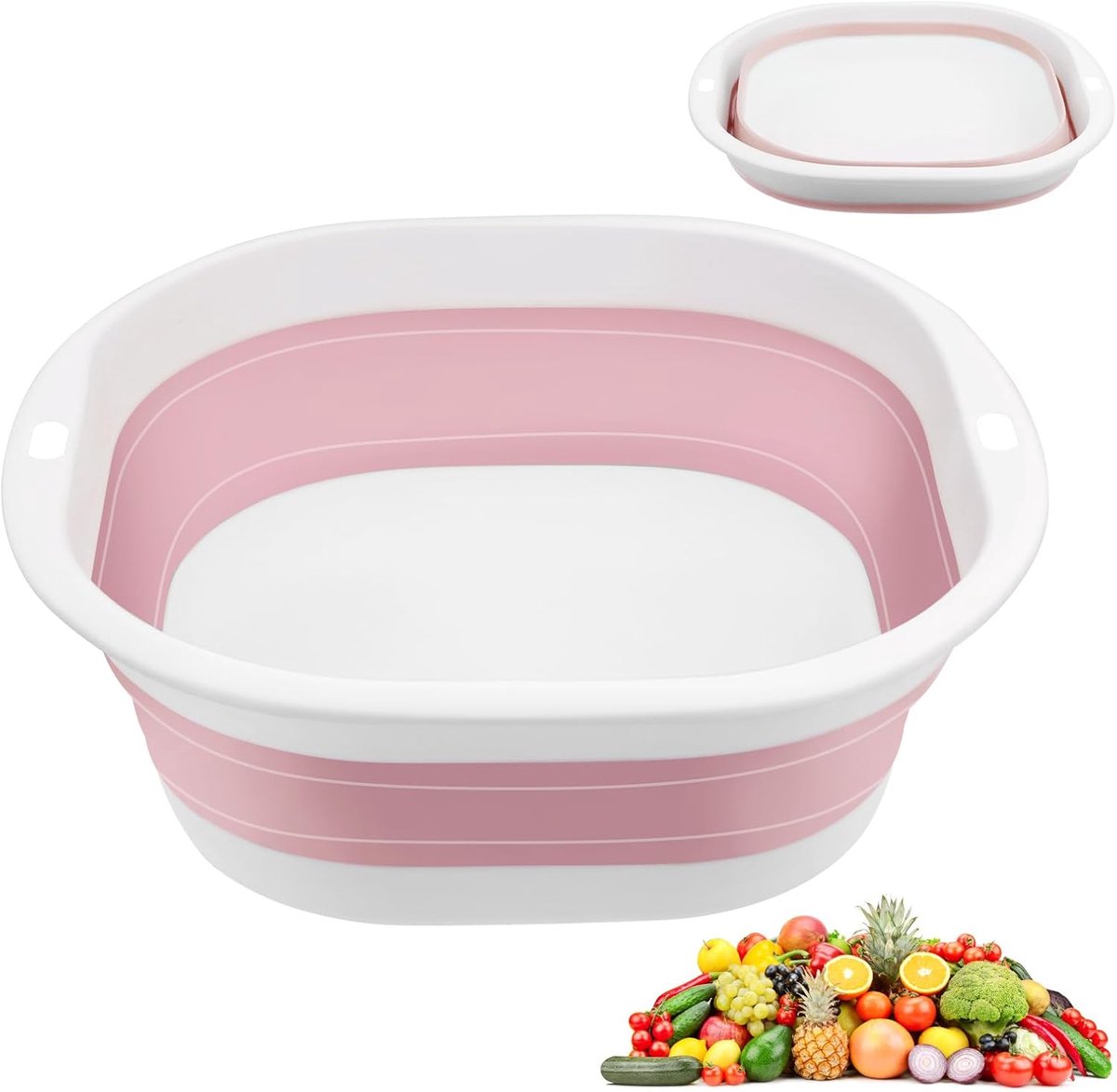 Opvouwbare afwaskom 3,5 l - silicone - ruimtebesparend - ideaal voor buitenreizen - ShopVlot