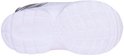 Witte Nike sneaker zool met profiel en logo.