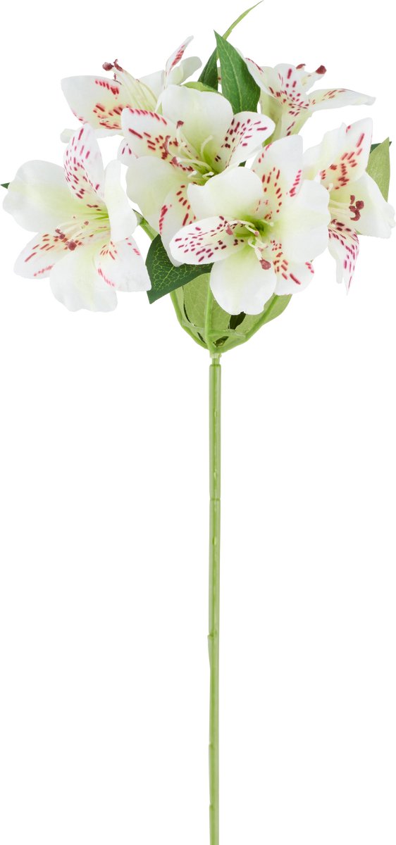 Easyplants | Kunstbloem Alstroemeria 47 cm creme | Zijde | Nepbloemen | creme | Onderhoudsvrij | Kant-en-klaar