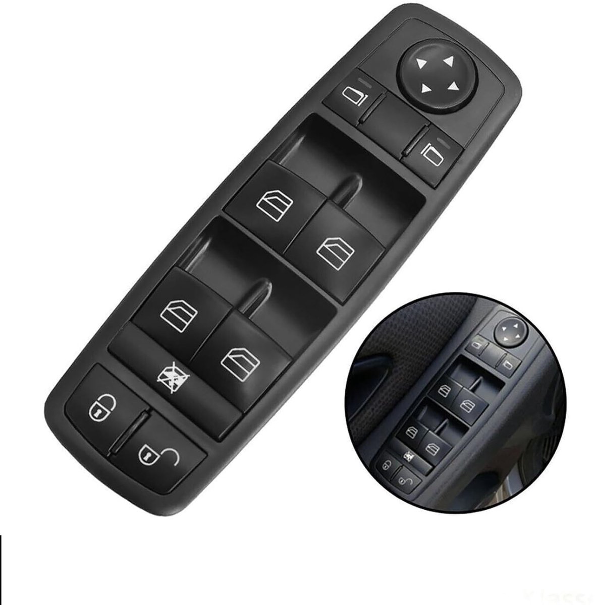 Raamregelaar Schakelaar Voorzijde Links A1698206610 Geschikt Voor Mercedes A-Klasse W169 W245 - Vervangend Onderdeel, Auto Accessoires, Hoogwaardige Kwaliteit