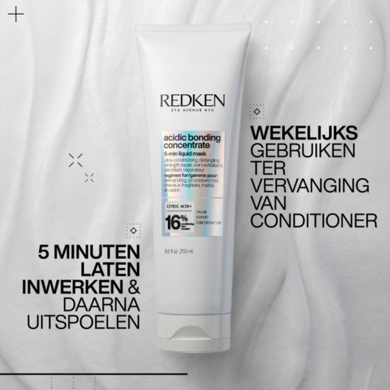 Masque liquide Redken Acidic Bonding Concentrate de 5 minutes remplaçant le revitalisant.