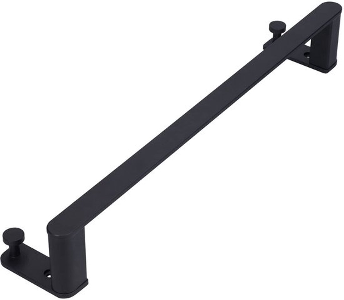 Handdoekenrek 50cm Zwart - Wandgemonteerd - Aluminiumlegering - Handdoekhouder Badkamer - Badkameraccessoire - Hoogwaardige Kwaliteit