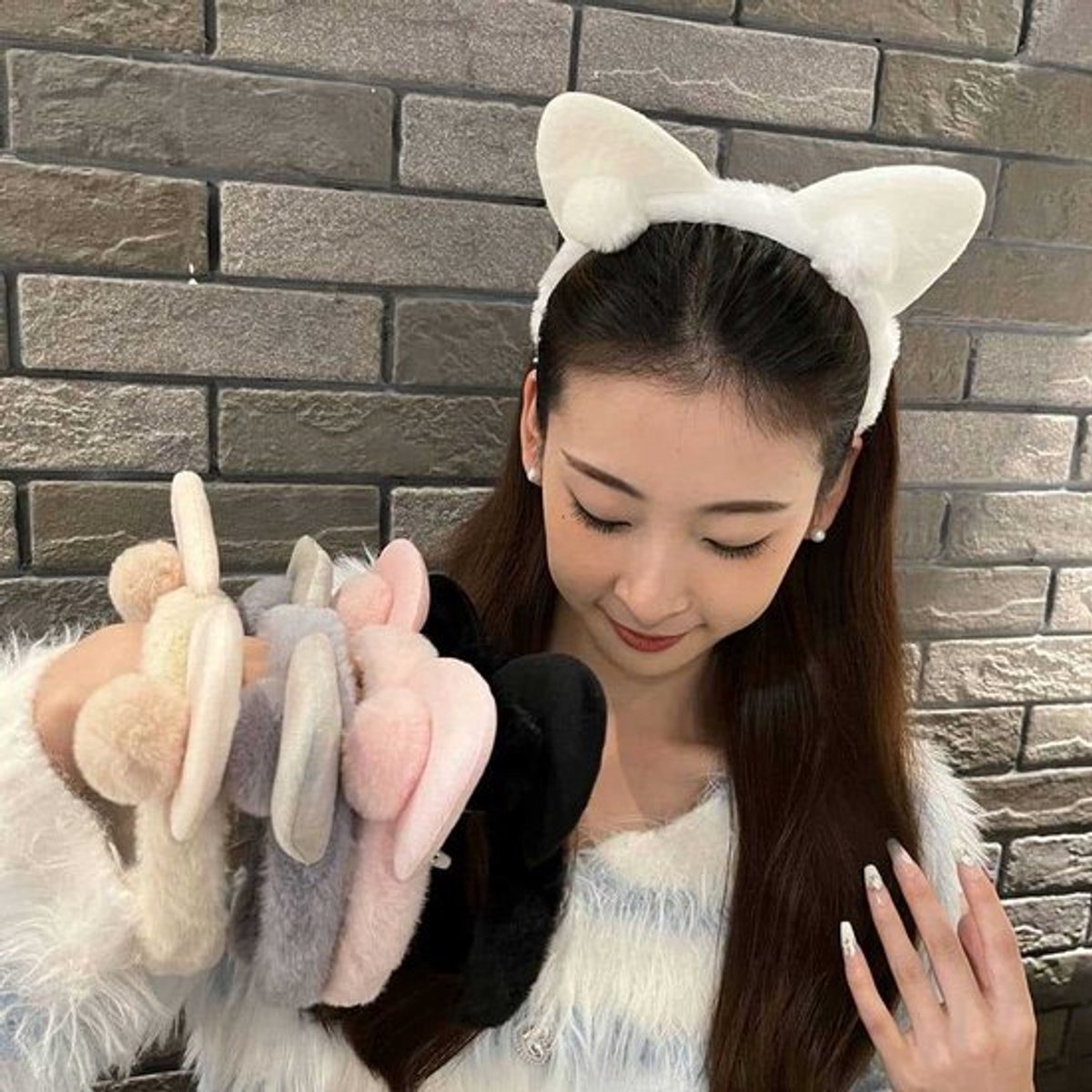 Schattige en schattige kattenoor-hoofdband, gezichtsreiniger-haarspeld, eenvoudige hoofdband