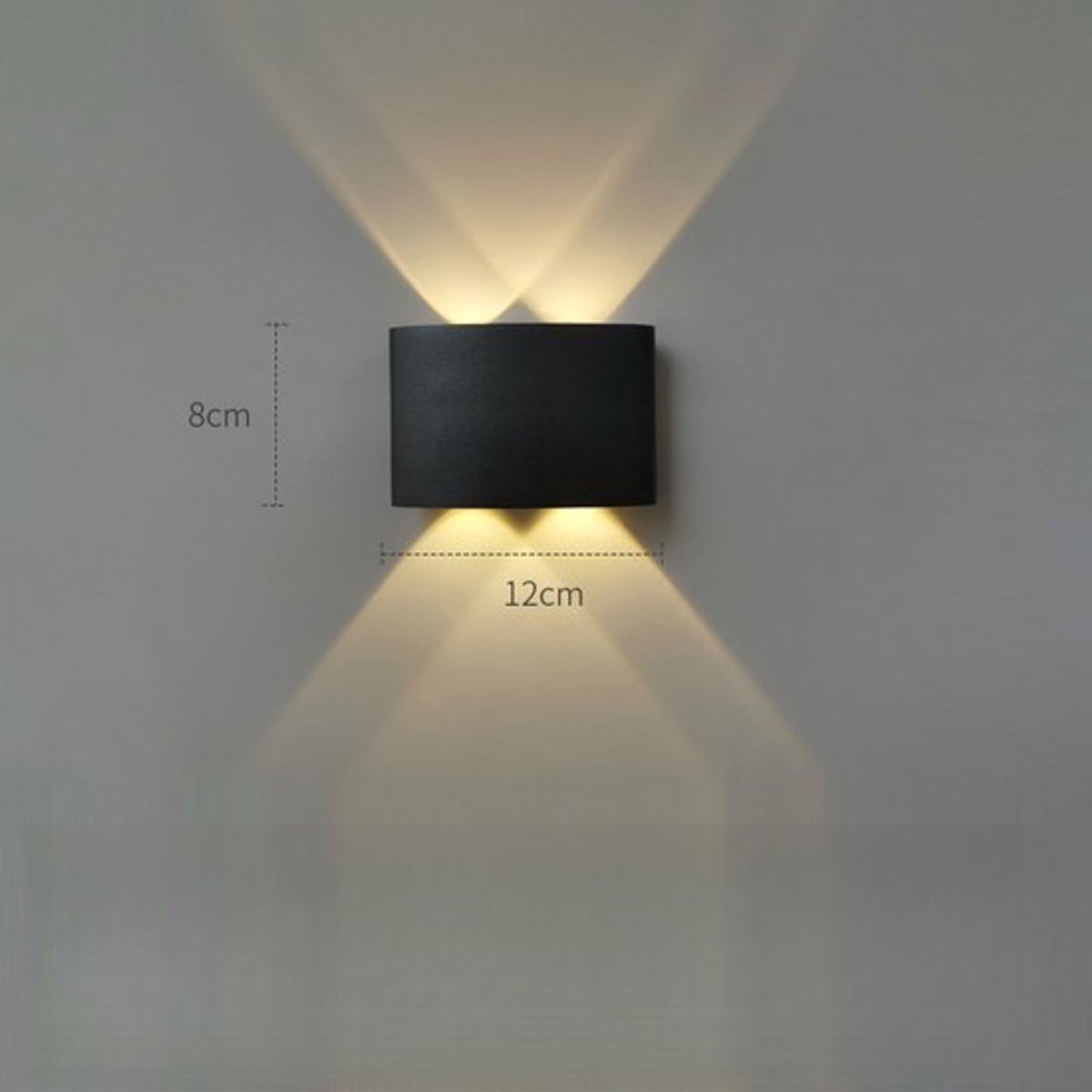Buitenwandlamp, waterdicht, moderne wandlamp, LED-wandlamp, aluminium wandlamp, geschikt v