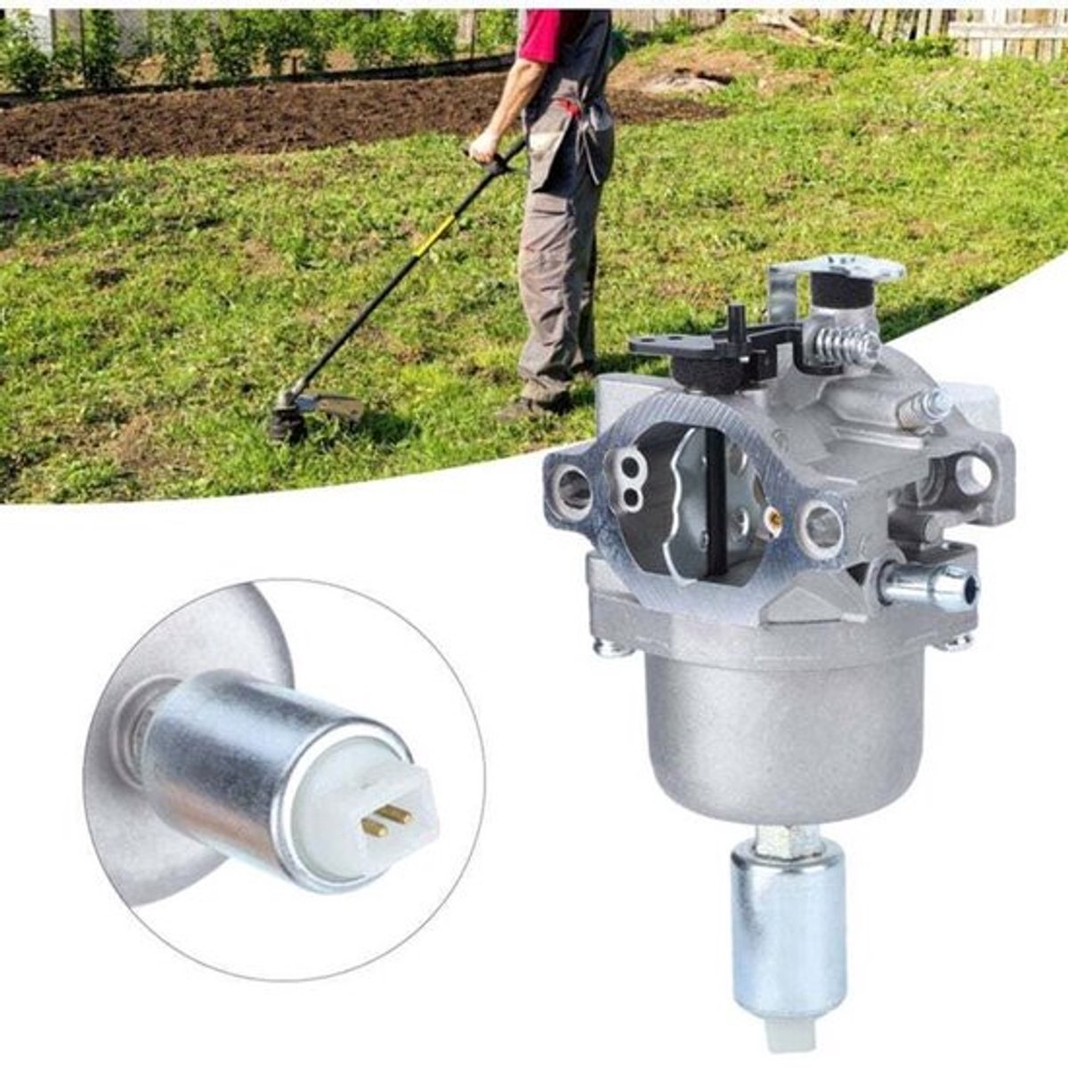 Carburateur geschikt voor grasmaaier, oliepompkit geschikt voor tuinmachines, geschikt geschikt voor Niki 697203 en Briggs Stratton 795873