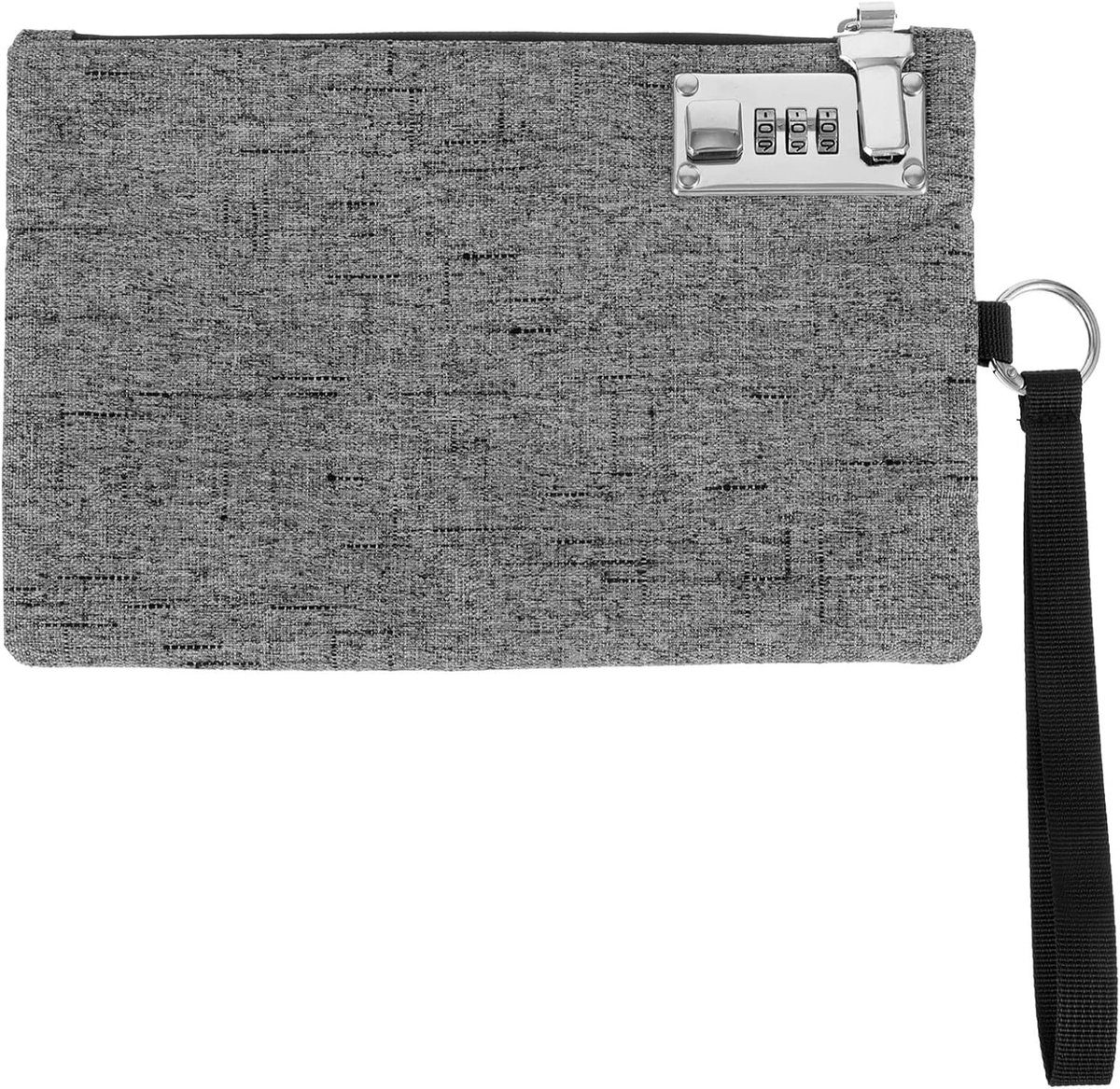 Veilige geldtas met slot, 25 x 16,5 cm, ideale portemonnee voor waardevolle spullen en cash