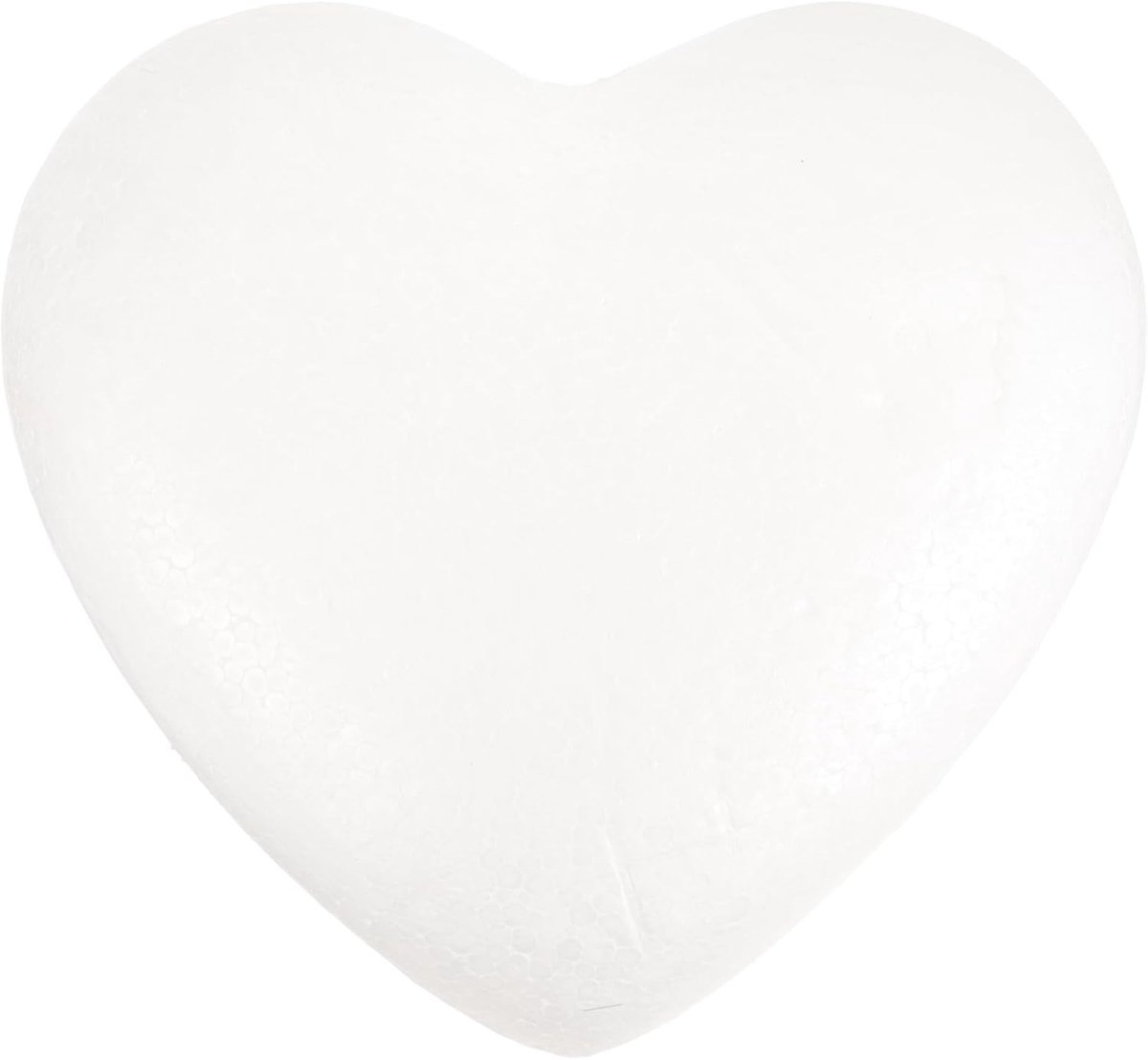 Hartvormige Styrofoam Foam Kern voor Creatief Knutselen, Modelbouw en Decoratie, 23 cm (Wit)