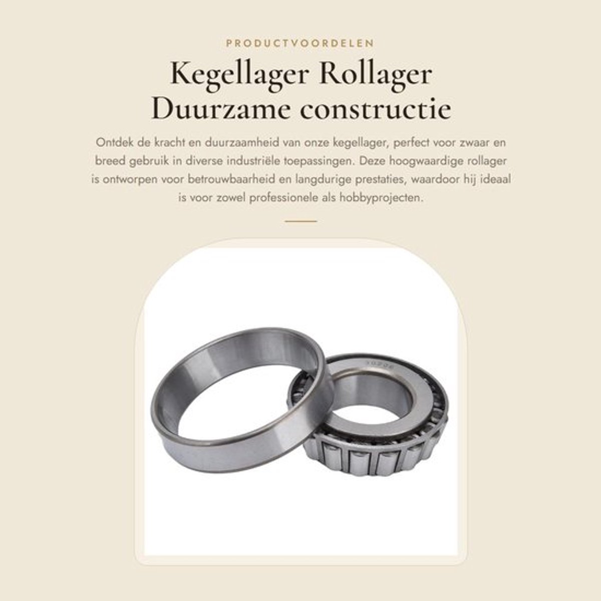 Kegellager duurzame standaard constructie - Rollager - Zwaar gebruik - Breed gebruik - 30206 - Lager