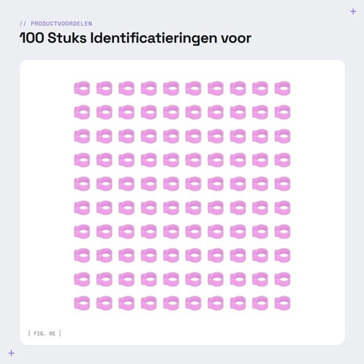 Identificatieringen 100 stuks - 8 mm Beenbanden - Voetringen voor Vogelbeheer - Open Ontwerp - Duiven Identificatie - Duurzaam Materiaal