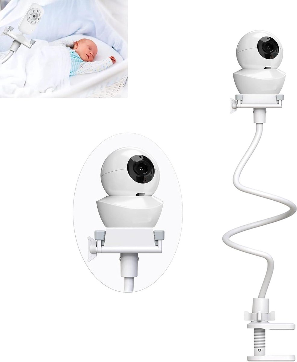 Babyfoon Houder - Babycamera Mount - Babykamer Toezicht - Flexibele Cameraklem - 33 inch - Wit