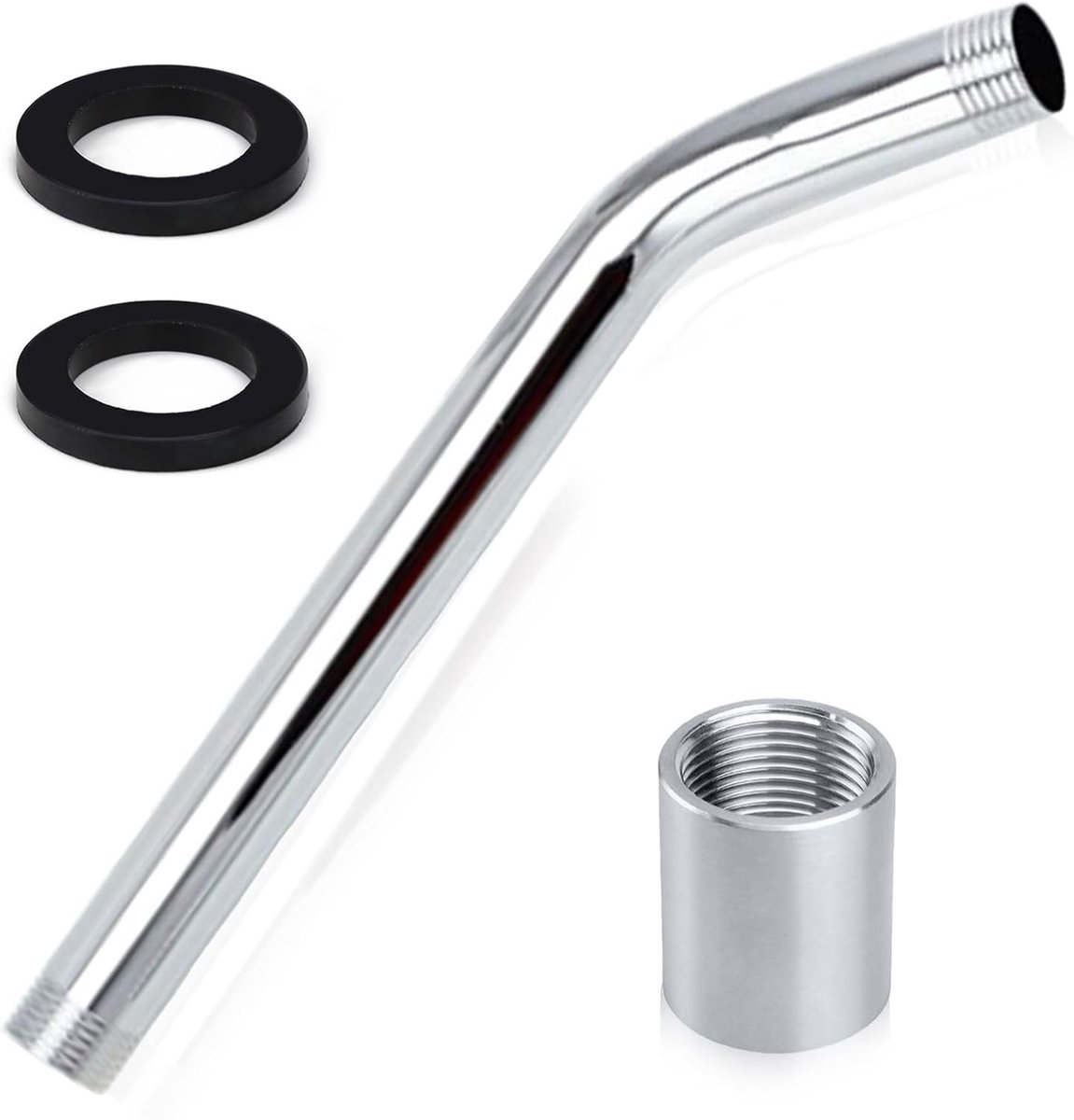 Verlengbuis voor Douchekop 23 cm van RVS - Universele Douchearm Verlenging voor Optimale Waterdruk en Comfortabele Doucheervaring