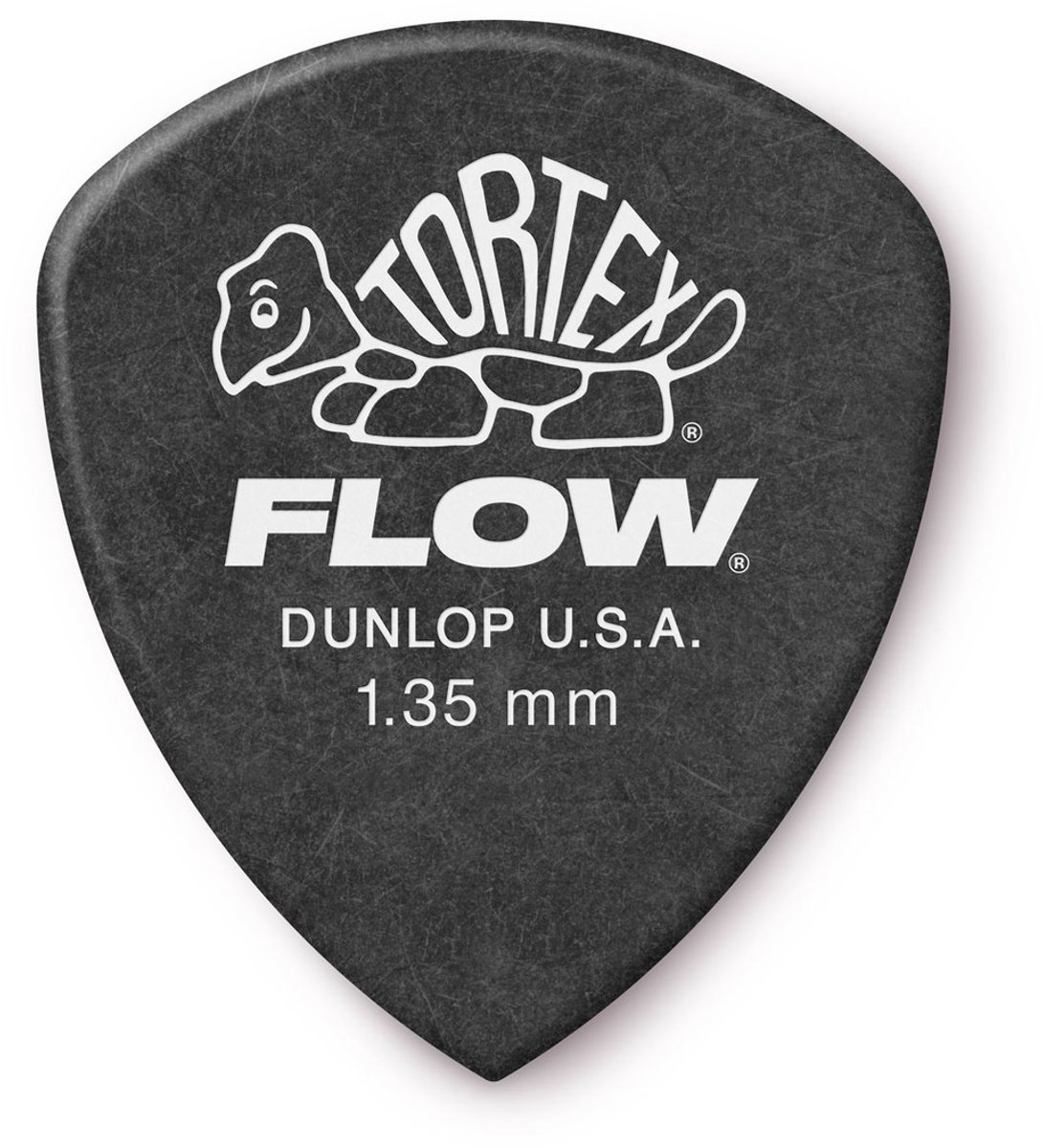 Dunlop Tortex Flow Pick 1.35mm plectrumset (12 stuks)