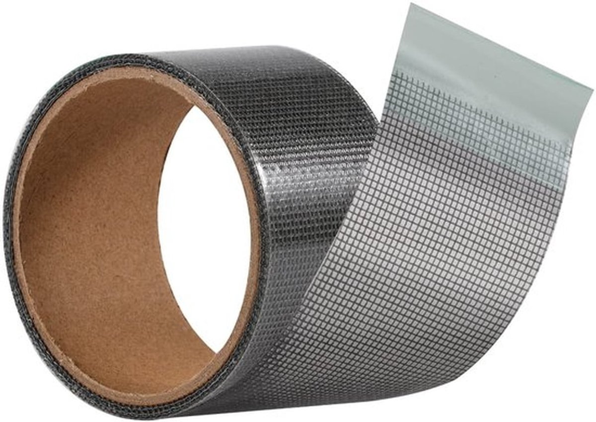 Raamscherm Mesh Reparatie Tape Screen Netto Reparatie Tape Patch Kit Sterke Zelfklevende Glasvezel Covering Mesh Tape voor het repareren van venster Insect Deur Screening Scheurgaten (grijs)
