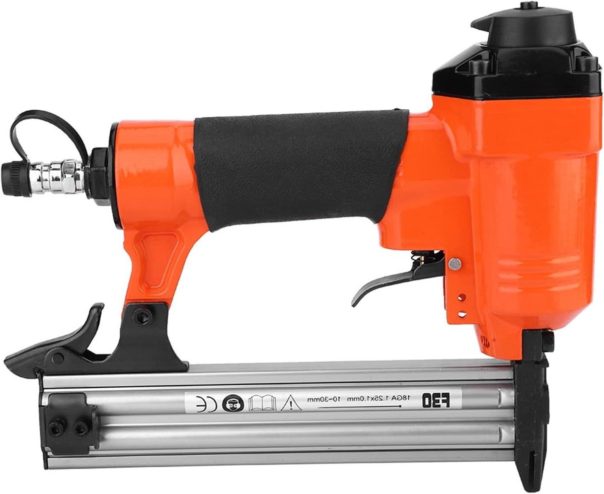 Pneumatische Nietmachine - Luchtnietapparaat Tackers - Meubelbouw Afwerking - Volledig Gemaakt Van Gietstaal - 10-30mm - Oranje